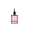 Em Estoque Frasco conta-gotas com anel grande de 50ml, Frasco de sérum de 30ml, Frasco de vidro para óleo essencial de 20ml, Frasco cosmético