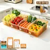 Caja de Almacenamiento Antibacteriana para Refrigerador BNBSAg+ Gran Capacidad Caja para Almacenar Verduras, Frutas y Huevos en la Cocina