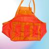 Bolsa de almacenamiento rápido para juguetes de playa portátiles y gruesas, bolsa de almacenamiento para herramientas de excavación de arena, bolsa de malla para drenar conchas marinas.