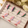 Moda de Nicho Colgante de Pez de Colores con Cuentas DIY Pendientes Dopamina Colgante de Oreja Accesorio para Bolso Llavero
