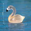 Paisagem em miniatura, criativa e fofa, luminosa, flamingo realista, decoração de paisagismo com musgo para aquário, acessório, pequeno ornamento de mesa