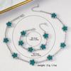 Pulsera trébol de cinco hojas explosiones transfronterizas alta moda collar de flores de un solo lado traje para mujer no se desvanece fabricantes mayoreo