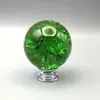 Manija Pequeña de Cristal con Grietas de Hielo de Color Quemado de Lujo Ligero Transfronteriza para Cajón y Puertas de Gabinete, Agujero Único, Venta Directa del Fabricante