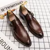 Novedad Primavera y Otoño Transfronterizo Talla Grande 46 Zapatos Casuales de Cuero Puntiagudos de Estilo Británico Formal de Negocios para Hombre
