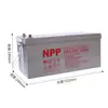 Batería Npp Npg12-20012V200Ah Panel DC EPS Solar UPS Suministro de Energía de Emergencia Gel
