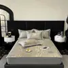 Lujo Ligero Jacquard Carbón Hielo 900D Sábanas Colchonetas Suaves Refrigeradas Clase Amigable con la Piel Transpirable Lavables a Máquina Colchoneta de Seda de Hielo para Dormir Desnudo