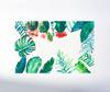 Placemat de pvc Tapete de isolamento térmico Teslin Table Mat Coaster Plant Impresso Western Food Mat Hotel Talheres Mat Anti-escaldante