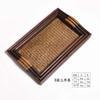 Bandeja de Madera Maciza y Bambú, Bandeja Larga para Frutas, Mesa de Centro para Sala de Estar, Juego de Té Japonés, Bandeja de Té, Club de Hotel, Estilo Tailandés Feng Shiai