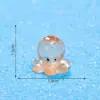 Atravessando Fronteiras Novo Produto Polvo Laranja Luminoso Caranguejo Peixe Fofo Aquário DIY Decoração Acessórios Micro Paisagem Pequenos Enfeites