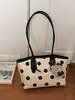 2026 Nova Moda de Verão Bolsa Tote de Alta Qualidade para o Dia a Dia Bolsa de Ombro/Axila com Bolinhas Grande Capacidade Bolsa Feminina