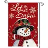 Bandera de Jardín de Muñeco de Nieve Navideño Decoración de Patio de Invierno Suministros para Arreglo Festivo Bandera Exterior Navideña Transfronteriza