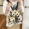 Bolso de Mujer a Lunares y Bloques de Color de Moda 2026 Nuevo de Gran Capacidad Estilo Casual Bolso de Mano para el Trabajo y los Viajes Mochila