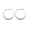 Nuevos Pendientes de Aro Grandes de Plata de Ley S925 Oro Mate Vintage, Pendientes Versátiles de Nicho de Lujo Ligero para Mujer