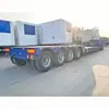 Semirreboque Plataforma Baixa Motorizado Destacável Exportável para Transporte Pesado, Reboque de Linha de Eixos