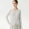 Suéter de punto de lana estilo suave tipo cárdigan de cachemira sintética con flores tridimensionales y abalorios para mujer con botones exquisitos