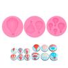 Molde de Silicona con Forma de Globo Aerostático de Dibujos Animados DIY Hecho a Mano Chocolate Azúcar Invertido Decoración de Pastel Arcilla para Hornear Gotas de Gel