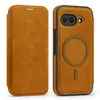 Adequado para Capa de Couro com Tampa Flip para Google Pixel11, Capa Magnética para Telefone, Capa Protetora de Cobertura Total com Porta-Cartões para Googlepixel10