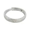 Anillos de Pareja Hoja Wutong, un Par de Anillos Abiertos para Hombre y Mujer, Anillos Creativos con Diseño de Hoja para Novias