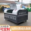 Contenedor de basura con brazo de gancho para exteriores, de 3 cuadrados, de hierro y acero al carbono, con brazo de gancho, para descarga y transferencia de residuos. Fabricante de cajas de transferencia.