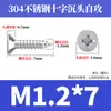 Tornillos Autorroscantes Avellanados Gb846 Acero Inoxidable 304 Cabeza Plana Phillips Tornillos para Madera Extendidos M2.9M3.5M4.2M5.5
