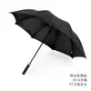 Sombrilla de Golf de 27 pulgadas con Mango Curvo, Sombrilla Recta Grande con Varillas de Fibra, Sombrilla de Mango Largo, Sombrilla de Regalo Resistente al Viento para Negocios, Sombrilla Promocional para Lluvia