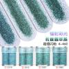 Conjunto de gradiente de arte de unha laser prata diamante glitter lantejoulas saffin 123mm esmalte misto joias