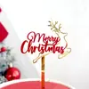 Copyright Ins Wind Feliz Natal Decoração de Bolo em Acrílico Suprimentos para Torta de Natal Plugin de Bolo Bolo de Natal