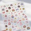 Adesivos de unha TENSOR New Craft TS-3988 Adesivos de unha com desenho de bolo de urso e joias para arte em unhas