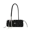 Bolsa Baguete Colorida com Design de Bolinhas Niche Coreano para Mulheres 2026 Novo Modelo Bolsa de Ombro para Uso Diário