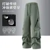 Pantalones Softshell para Senderismo de Montaña para Mujer, Resistentes al Viento e Impermeables para Exteriores, Pantalones de Esquí para Hombre, Pierna Recta, Desmontables, Dos Piezas, Pantalones Paracaidistas 26