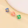 Cuentas Redondas Azul Quemado Estilo Chino Vintage, Cuentas Barril, Plata 925 Esmalte DIY Pulsera Trenzada Accesorios para Collar, Cuentas Sueltas