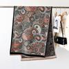 Bufanda vintage de otoño e invierno para mujer, elegante chal combinable con todo, estilo jacquard, para estudiantes y frío