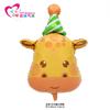 Novo chapéu de aniversário fofo para pet, tigre, coala, leão, animal de desenho animado, balão de filme de alumínio, decoração de festa de aniversário