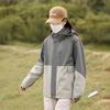 Chaqueta para exteriores de alta calidad para parejas, conjunto de dos piezas tres en uno, gorro removible, impermeable, cortavientos, traje de montañismo