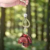 Colgante sonajero de cáscara de fruta natural cuidadosamente seleccionado Amuleto de bolsa Susurro Ligero de Montaña Salvaje Llavero para Llaves del Coche Accesorios Tejidos a Mano