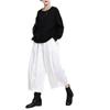Pantalones para Mujer 2023 Nuevos Pantalones Casuales de Pierna Ancha Diseño Nicho Japonés Yamamoto Diablo Pantalones Recortados de Tiro Alto para Mujer