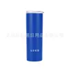 Taza Térmica de Acero Inoxidable de 20 oz, Taza Recta Fría, Taza de Café, Taza con Popote, Taza Delgada para Coche, Termo