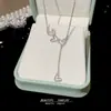 Colar Fashion em Formato de Coração, Gargantilha Choker Doce de Luxo Leve de Nicho, Nova Corrente para Clavícula Acessório de Verão 2026