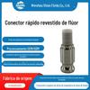 Revestimento transparente PFA/FEP PTFE fivela rápida Junta de pressão tipo E revestimento PTFE tipo chave rápida junta macho rápida