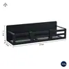 Estante de Almacenamiento Magnético, Estante de Almacenamiento de Cocina sin Taladro, Estante Magnético para Especias en el Lado del Refrigerador, Estante Organizador Magnético