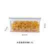 Tanque colgante sellado de grado alimenticio, tanque de almacenamiento de granos de gran capacidad, rectangular, transparente, a prueba de humedad, caja de conservación de alimentos frescos.