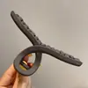Presilha de cabelo garra para primavera e verão, grampo de cabelo feminino, estilo coreano, novo modelo 2026, preto, elegante, adiciona volume, presilha tubarão extragrande