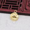 Yiwu Gold Ray color dorado chapado DIY colgante de malla redonda enrollado tocado horquilla para el cabello accesorios de ropa china B1226