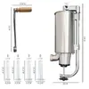 Venta Directa de Fábrica Máquina Manual Vertical para Rellenar Salchichas Fabricante de Salchichas de Acero Inoxidable Fabricante de Salchichas Caseras Dispositivo Rellenador de Salchichas para Uso Doméstico