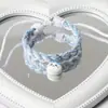 Pulseira de Casal Trançada de Algodão e Linho Original Fofa Ji Yi Xiaoba Ajustável Super Fofa Desenho Animado Melhor Amiga Pulseira Magnética para Mulheres