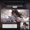 Mouse Pad de Raposa de Nove Caudas Grande Masculino E-Sports Jogo Beleza Anime Secundário Teclado de Computador Abstinência Mesa Pad