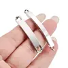 Nuevos Accesorios Curvos Pulidos a Espejo Conector de Pulsera de Acero Inoxidable Colgante Largo Curvo para Manualidades Accesorios de Joyería