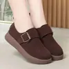 Zapatos Retro Birkenstock Nuevos Primavera/Otoño 2026 Punta Redonda Hebilla Suela Gruesa Tacón Oculto Suela Suave Cómodos Mocasines Slip-on