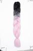 Nueva versión de trenza grande [doble color] Trenza africana sucia peluca trenza cola de caballo fibra química seda de alta temperatura color trenza grande
