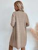 Cardigan de Tricô de Botão Único para Comércio Exterior 2024 Outono e Inverno Casual Cor Sólida Gola V Manga Longa Casaco Cardigan Feminino